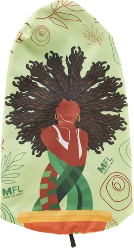 Vista 3 de Gorro largo ajustable hecho para rastas Capó ajustable para rastas