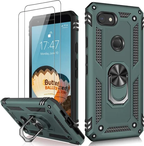 Vista 72 de LUMARKE para Google Pixel 3A XL - Funda con protector de pantalla, funda protectora grado militar probada contra caídas de 16 pies con soporte