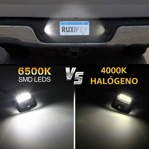 Vista 5 de Lámpara LED de repuesto para placa de matrícula compatible con Tacoma 2005 a 2015, Tundra 2000 a 2013, 6000 K blanco
