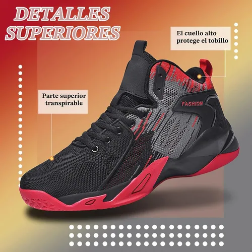 Vista 3 de CJSPORX Zapatos de baloncesto para hombre, transpirables, antideslizantes, para correr