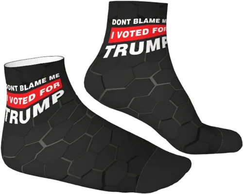 Vista 3 de GDJF Dont Blame Me I Voted For Trump Flag Ankle Socks Winter Low Cut Sports Warm Comfort Breathable Casual Socks For Mens And Womens (20)