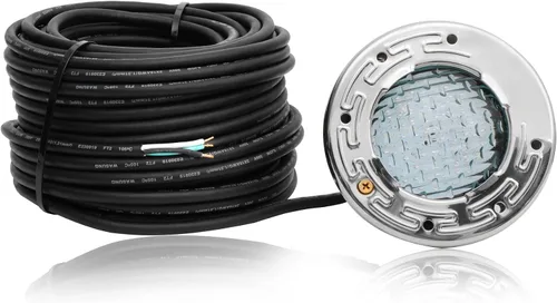 Vista 10 de Luces LED de spa de 6 pulgadas para piscina enterrada, 50 pies AC120V 6 pulgadas, luces blancas de piscina, luz subacuática de spa para piscinas