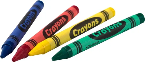 Vista 2 de AmerCare Royal - Crayones no tóxicos para niños, paquete de 2 unidades, envueltos individualmente, colores surtidos para restaurantes familiares