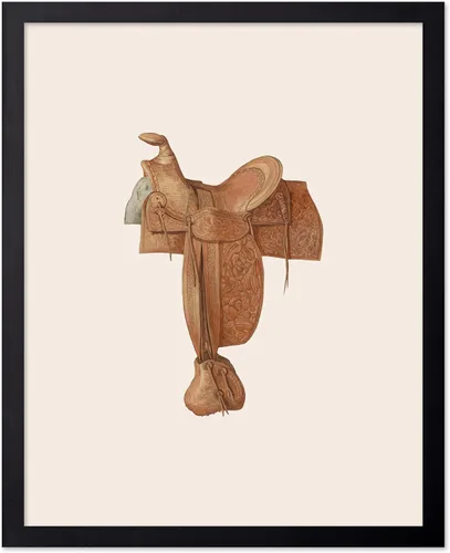 Vista 56 de Poster Master Póster vintage de cuero para silla de montar, estampado retro de vaquero, arte de silla de montar, diseño occidental, impresión