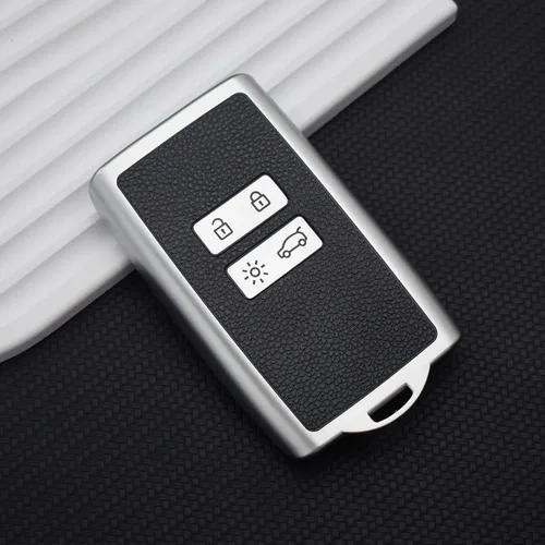 Vista 3 de TPU Leather Car Key Cover, for Captur Koleos Kadjar Arkana Megane for Dacia Duster Sandero Stepway Smart Remote Control Case