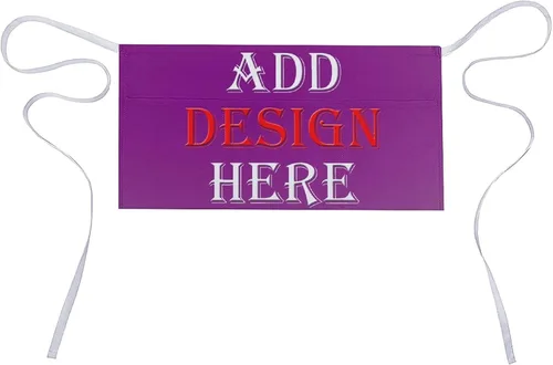 Vista 28 de HooSo Delantal de cocina personalizado, diseño de nombre, logotipo, foto, delantal de poliéster ajustable con dos bolsillos delanteros