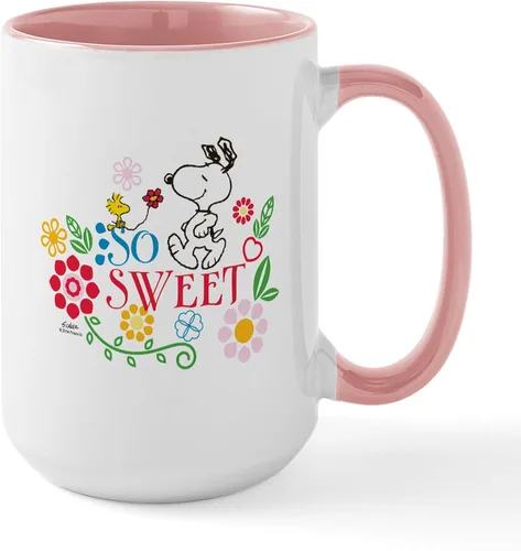 Vista 24 de CafePress SNOOPY Joe Cool - Taza de café de cerámica (15.0 fl oz)