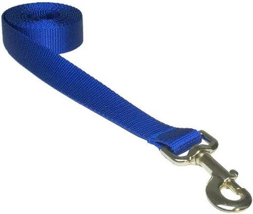 Vista 12 de Correa de nailon rojo mediano para perro: 3/4" de ancho, 6 pies de longitud - fabricada en Estados Unidos.