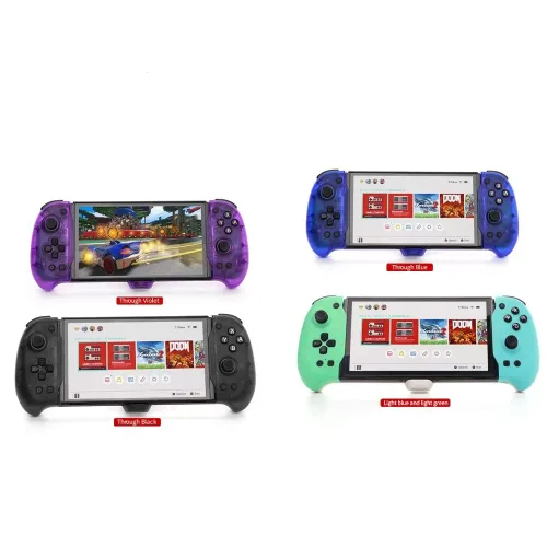 Vista 9 de ECHZOVE Nintendo Switch OLED Controller Grip, Ergonomic Controller for Switch OLED and Switch with Gravity Induction of Six-Axis Gyroscope, Double