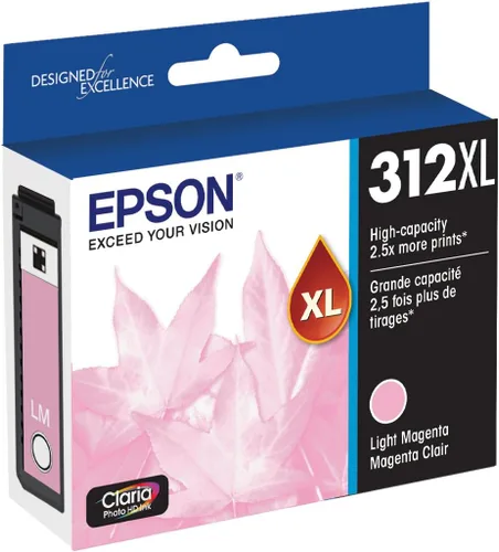 Vista 3 de Epson T312 Claria Photo HD - Tinta de alta capacidad magenta claro -Cartucho (T312XL620-S) T312 Claria Photo HD -Tinta Cian de alta capacidad
