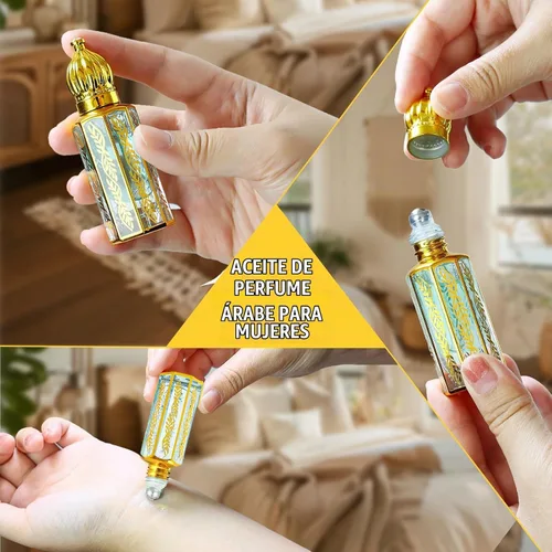 Vista 2 de MR.A Paquete de 3 perfumes árabes para mujer, aceite de perfume árabe de larga duración, aceite de perfume árabe de lujo, perfume árabe suave
