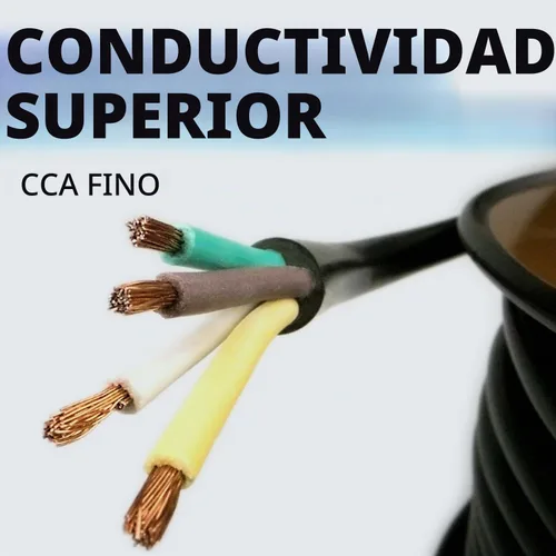 Vista 2 de BEST CONNECTIONS Cable de remolque de 4 vías (25 pies) – Cable aislado de 4 conductores de calibre 14 resistente – Duradero, resistente a