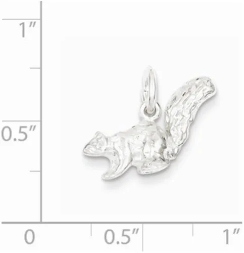 Vista 2 de Plata de Ley 925Maciza ardilla colgante 208yard X 11mm