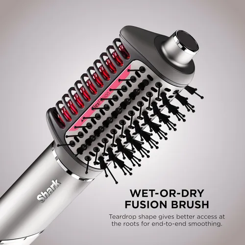 Vista 4 de Secador de pelo Shark FlexFusion con cepillo de pelo Fusion, difusor, estilizador de aire cerámico con rizadores auto-envolventes, placas