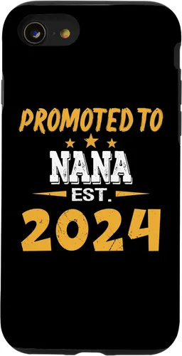 Vista 13 de Funda para iPhone 14 Promoted To NANA Est.2024 Pregnancy Announcement New Baby