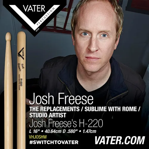 Vista 9 de Vater CHADW Chad Smith's Funk Blaster - Baquetas con punta de madera de nogal