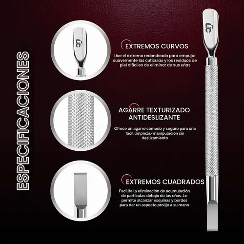Vista 5 de Utopia Care, Removedor de cutícula profesional Professional Stainless Steel Cuticle Remover & Cutter, Durable Manicure & Pedicure Tool for Finger