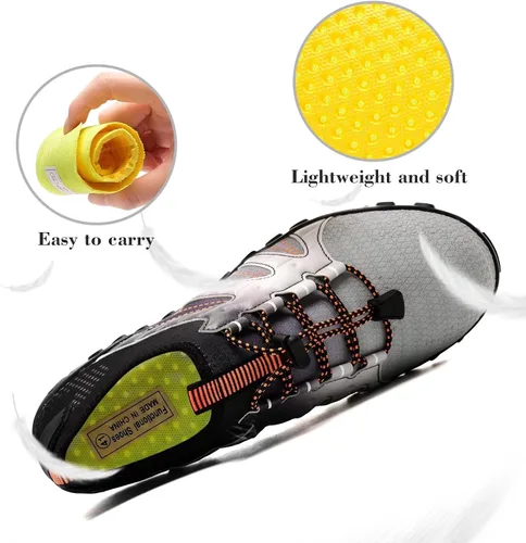 Vista 5 de Tenis impermeables para hombres y mujeres descalzo calcetín acuático de secado rápido para usar al aire libre calzado deportivo para kayak canotaje