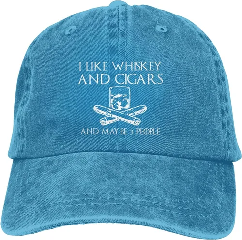 Vista 149 de Philysonic Funny Hat I Like Whisky and Cigars and Maybe 3 People Sombreros para Hombres Gorras de Béisbol Gorras Ajustables