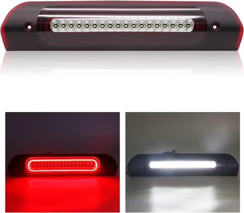 Vista 7 de Luz de freno LED de reemplazo para tercera luz para Ram 1500 1994-1997 y 1999-2001 / Ram 2500 3500 1994-1997 y 1999-2002, luz de carga de alto lente