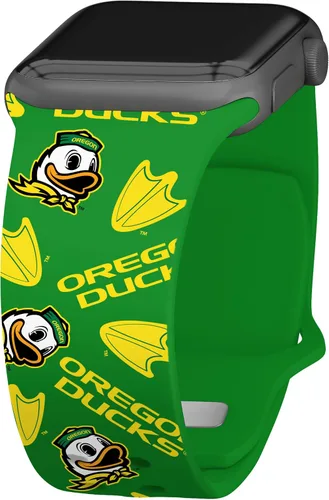 Vista 5 de Affinity Bands Correa de reloj Oregon Ducks HD compatible con Apple Watch Paint Stripe