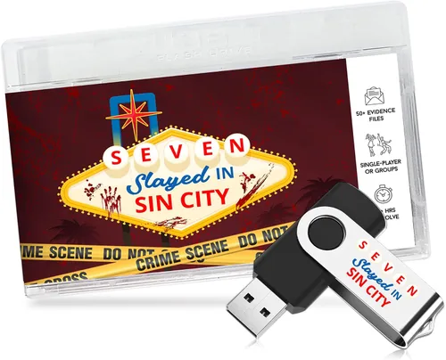 Vista 3 de Juego de misterio de asesinato sin resolver: Siete asesinados en Sin City Juega solo o como grupo ¿Puedes resolver el crimen antes de cometer
