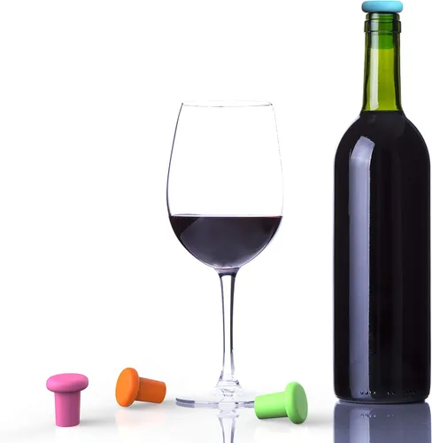 Vista 2 de Bakerpan Tapones de silicona para botellas de vino, reutilizables Sólido