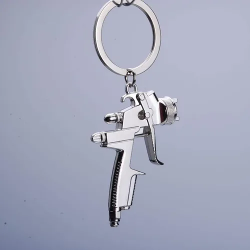 Vista 4 de Llavero de pistola de agua de metal para lavado de coches, modelo de pistola de agua a presión, llavero colgante de regalo de fiesta (1,1)