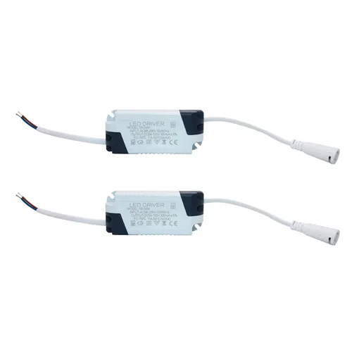 Vista 35 de Controlador LED de 1-3W, corriente constante 300mA CA 85-265V Salida 6-12V SM conector macho fuente de alimentación externa transformador