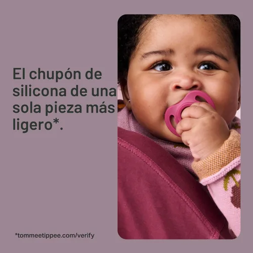 Vista 2 de Tommee Tippee - Chupete ultraligero StayPut, 18-36 meses, paquete de 4