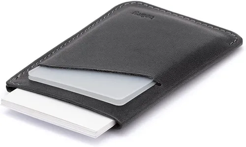 Vista 5 de Bellroy Funda para tarjetas cartera delgada de cuero máx 8 tarjetas y billetes Carbón cobalto