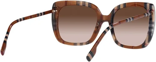 Vista 8 de BURBERRY Gafas de sol BE 4323 400513 Caroll Check Marrón Gradient Br, café a cuadros