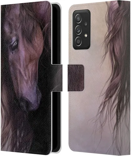 Vista 182 de Head Case Designs Officially Licensed Laurie Prindle A Morgan Christmas Western Stallion Leather Wallet Case Compatible with Samsung Galaxy A07 4G