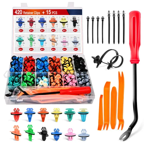 Vista 12 de Nilight 150 piezas de sujetadores de parachoques tipo empuje, clips de remache universales para automóviles y sujetadores para parachoques