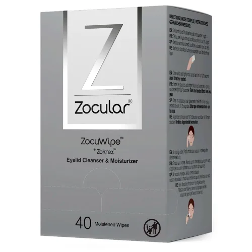 Vista 7 de Zocular Zocuwipe - Toallitas para párpados, limpieza e hidratación suaves, 15 unidades Okra-based Cleansing Formula, Eyelid Hygiene, Eyelid
