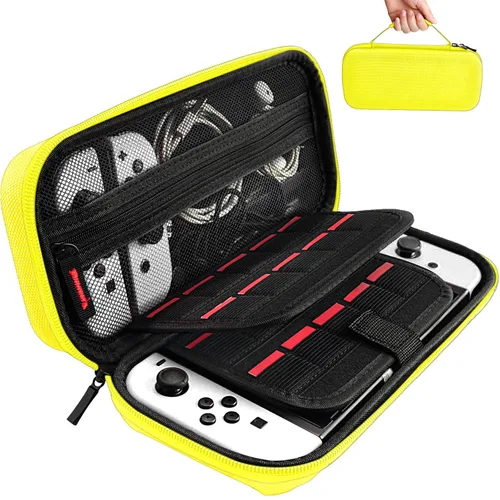 Vista 77 de daydayup Switch Carrying Case Compatible with Nintendo Switch 2, with 24 Games Cartridges Protective Hard Shell Travel Carrying Case Pouch for