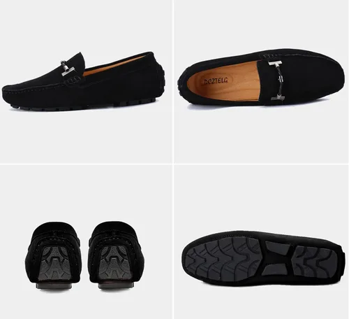 Vista 3 de DCZTELG Mocasines Penny para hombre, informales, sin cordones, cómodos, para conducir, barcos