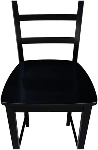 Vista 9 de International Concepts Madrid Taburete de altura de mostrador, muebles, negro