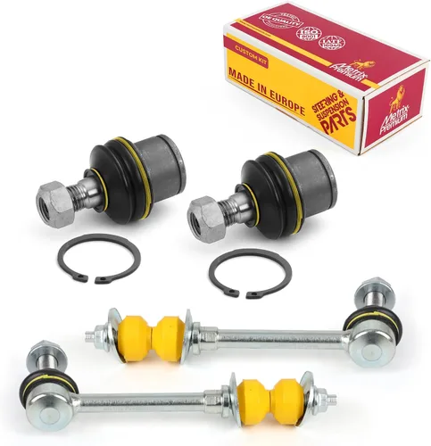 Vista 231 de Metrix Premium Chassis Parts - Juego de 4 piezas de articulación de rótula superior y barra estabilizadora delantera para Ford Ranger RWD 1998-2011