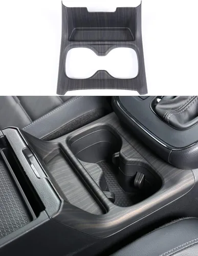 Vista 6 de para Honda CRV 2023 2024 2025 Panel Protector de Portavasos de Consola Central, Accesorios de Interior de Fibra de Carbono con Grano Deportivo