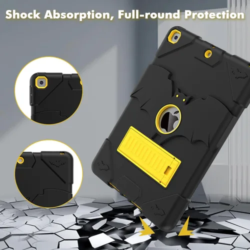 Vista 5 de Funda para iPad de 9ª generación, iPad de 8ª generación, iPad de 7ª generación, iPad de 10.2 pulgadas 2021/2020/2019, resistente a prueba de golpes
