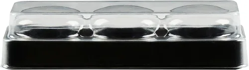 Vista 17 de Restaurantware Shock Safe - Cajas para llevar macarrones de 5.7 x 2.2 x 1.4 pulgadas, 100 cajas de exhibición duraderas, se adaptan a 3 macarons