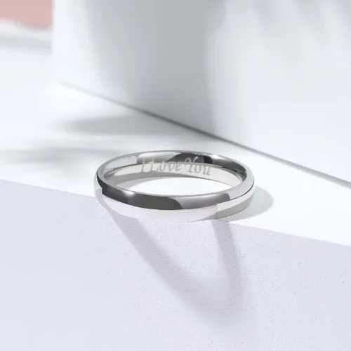 Vista 70 de King Will Alianza de boda de acero inoxidable 316L para hombres y mujeres, anillo de boda de 0.31 a 0.315 pulgadas de ancho, chapado en negro