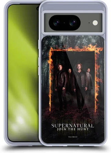 Vista 17 de Head Case Designs Supernatural Sam, Dean & Castiel Key Art - Funda de gel con licencia oficial [protección de grado militar] compatible con Google