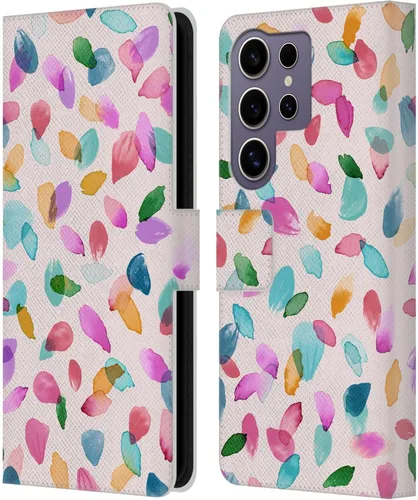 Vista 193 de Head Case Designs Officially Licensed Ninola Ditsy Flowers Yellow Nature Bold Leather Wallet Case Compatible with Samsung Galaxy A07 4G