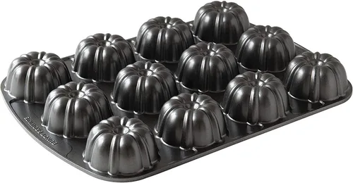 Vista 3 de Nordic Ware Brownie Bundt - Sartén para 3.75 tazas, grafito