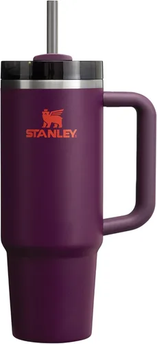 Vista 179 de STANLEY Quencher H2.0 Vaso Térmico con asa y pajilla, 64 onzas, tapa Flowstate de 3 posiciones, gran capacidad para viajes y deportes, vaso de acero