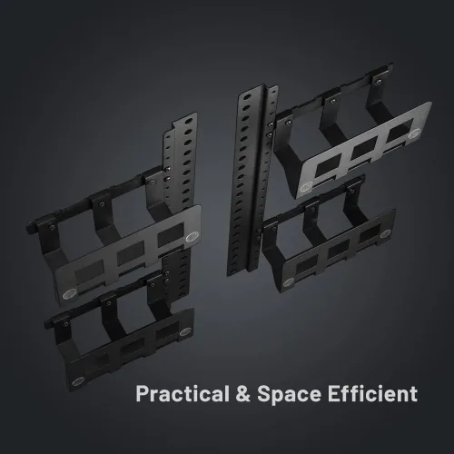 Vista 3 de WALL Soporte multidispositivo con 4 estantes + accesorios de montaje, accesorio para soporte de TV A2/V2 CASTER/V3SW/V4/V5