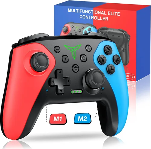 Vista 9 de Controlador de interruptor inalámbrico para Nintendo SwitchLiteOLED, controlador de interruptor con una sensación táctil del mouse en los botones