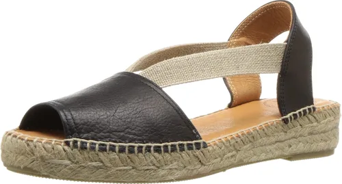 Vista 11 de Toni Pons Etna Mujer 'sleather Alpargatas sandalias Cuero negro